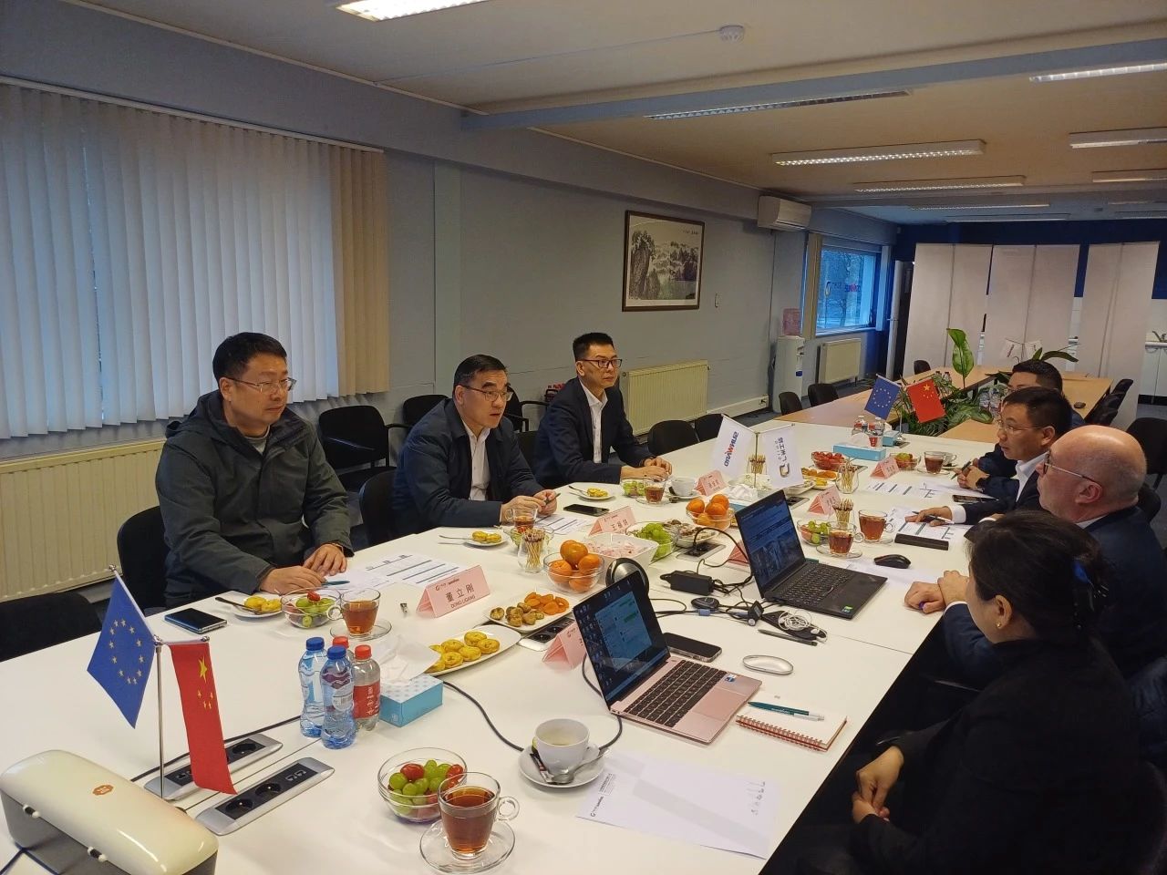 广州工控集团总经理王福铸率队考察欧洲子公司