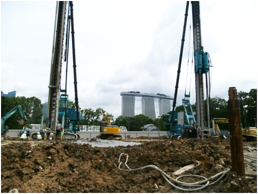 大型地基固化设备扎根新加坡