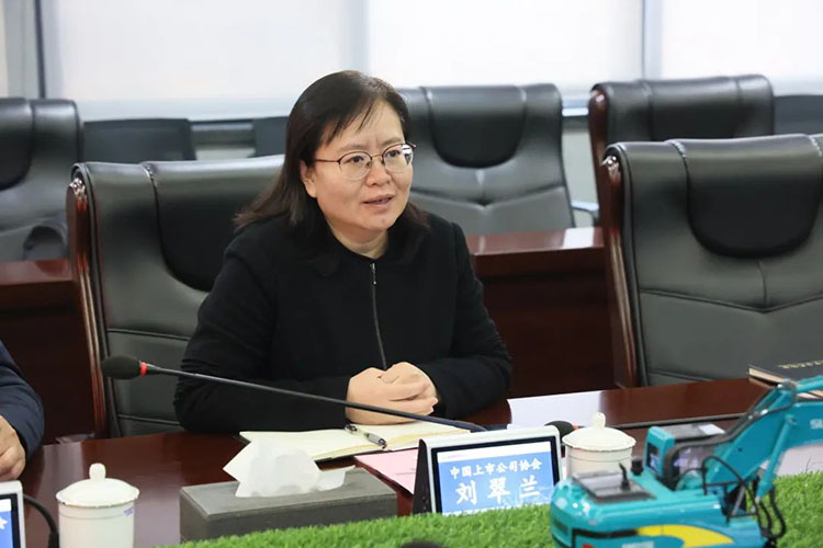 中国上市公司协会党委委员、副秘书长刘翠兰一行调研