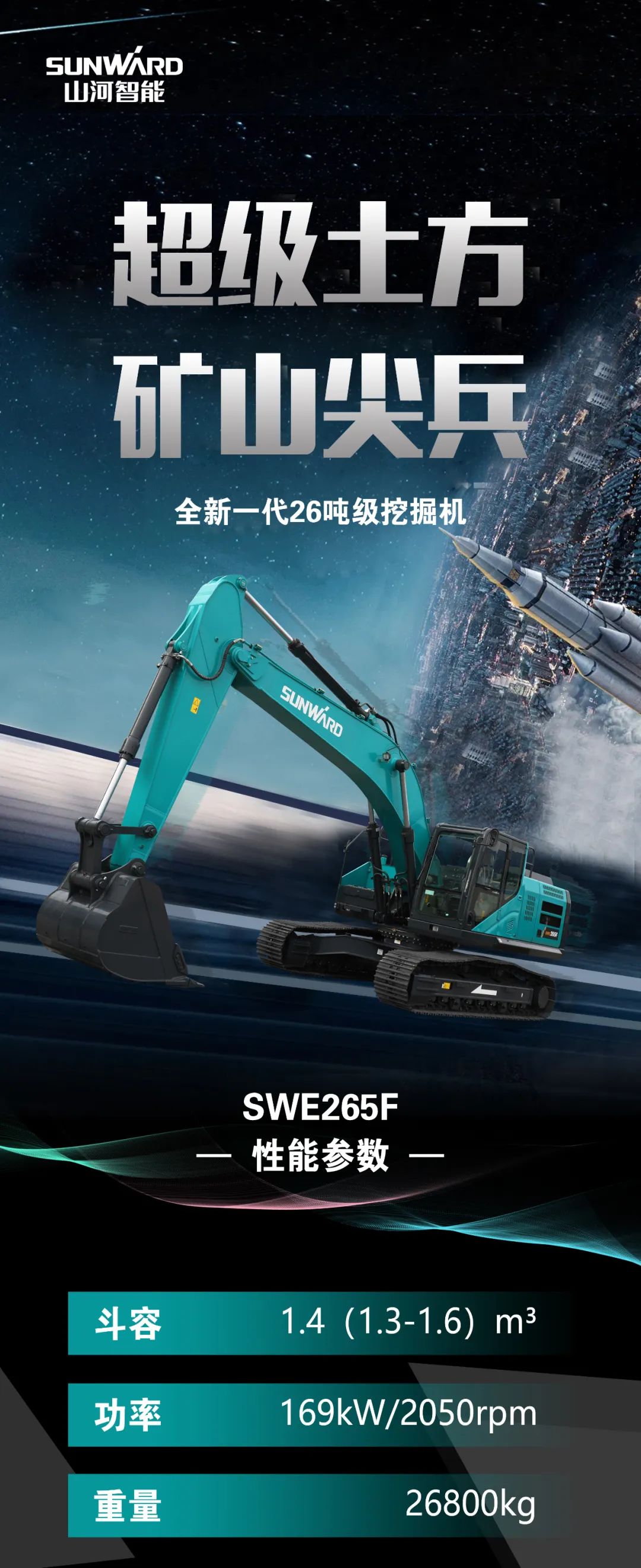 一图读懂 | 高配、高效！新一代26吨级挖掘机助您“掘”胜千里