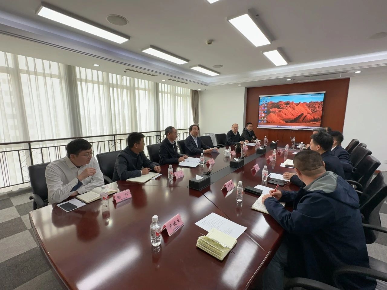 董事长付向东带队拜访中煤地质总局、大地特勘公司