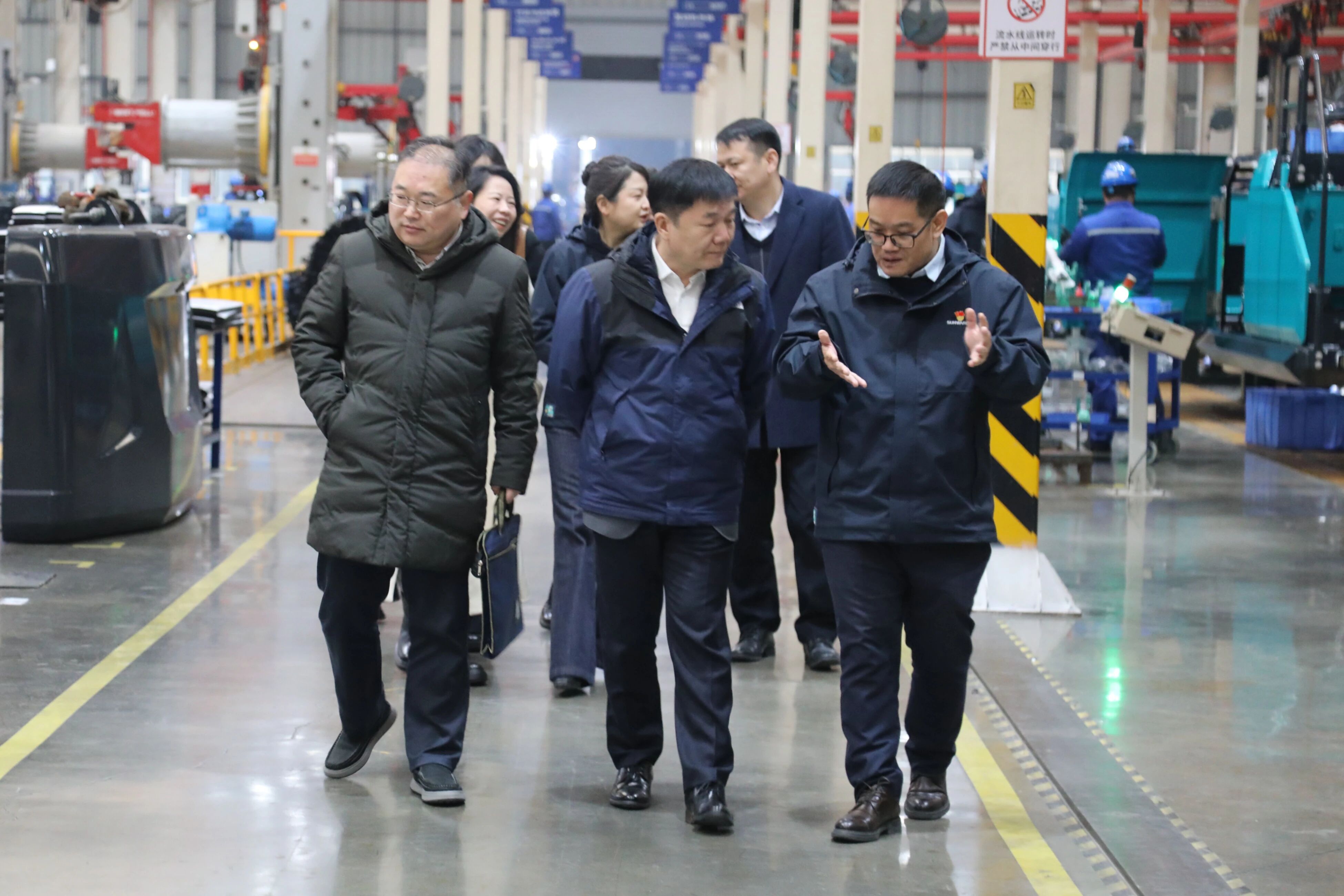 中国出口信用保险公司湖南分公司负责人蔡旺到访